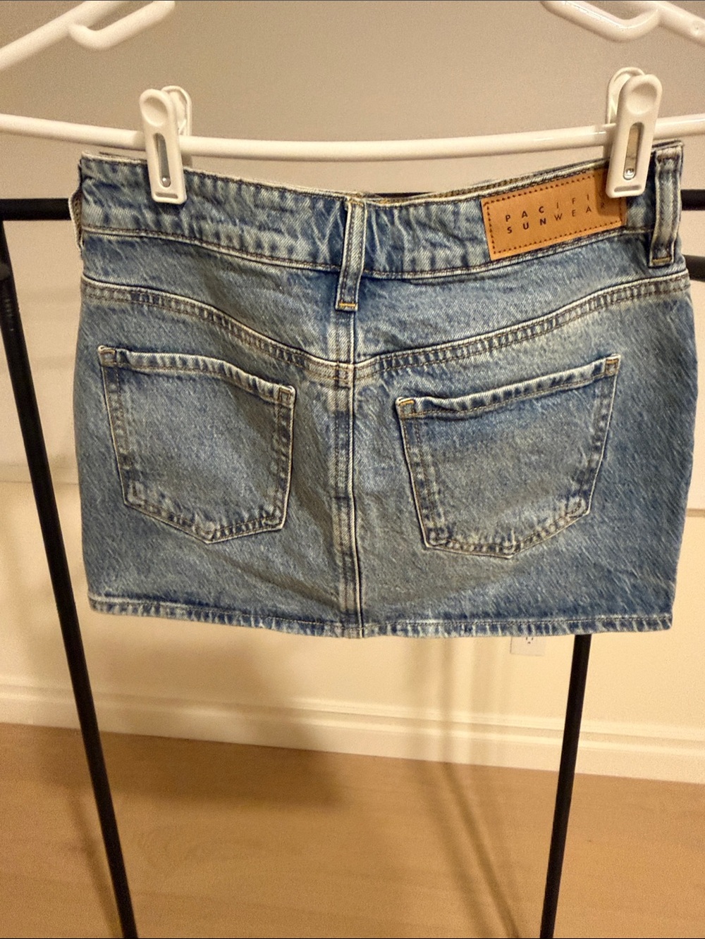 PacSun Light Blue Denim Mini Skirt - Picture 5 of 6